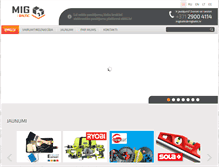 Tablet Screenshot of migbaltic.com